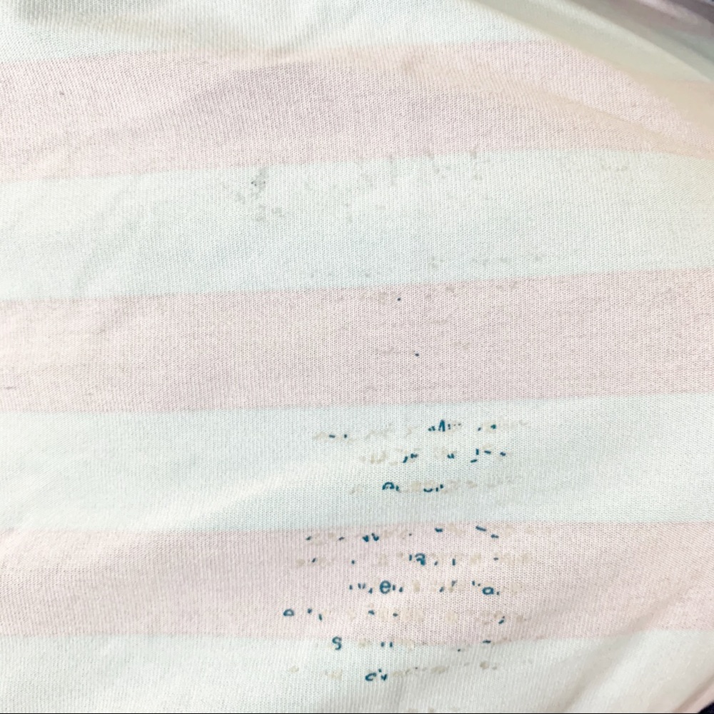 🎀 Teal /Blue Stripe Short Sleeve Active Top - Picture 9 of 9